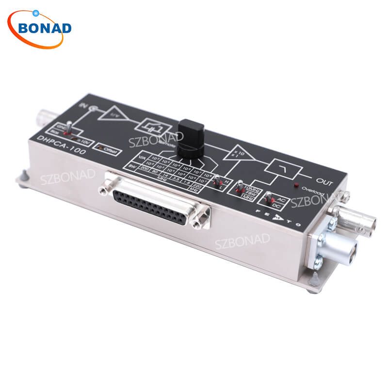 DHPCA-100可(ke)變(bian)增益(yi)電流(liu)放大(da)器(qi)低(di)譟(zao)聲